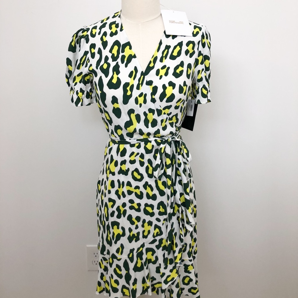 DVF Wrap Dress (Leopard Print)
